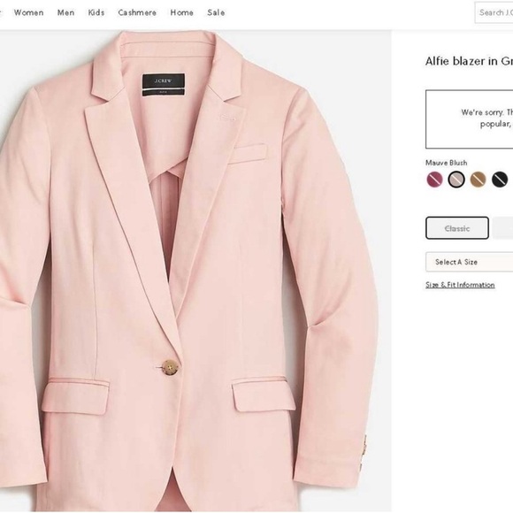 New With Tags J. Crew Alfie Pink Blazer Classic Suit Jacket - Picture 3 of 7